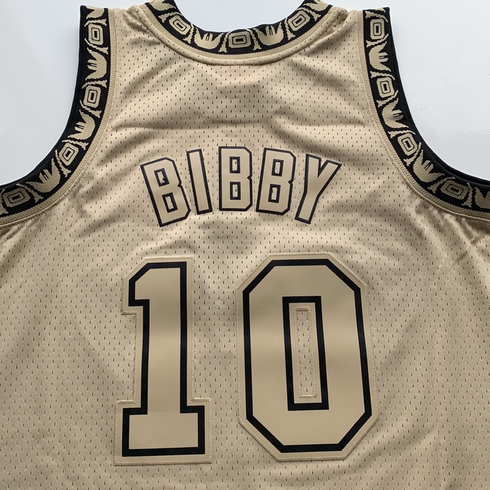 Mike Bibby Vancouver Grizzlies Mitchell & Ness Khaki Jersey